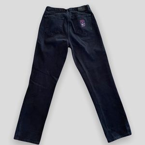 Tommy Hilfiger Logo Patch Black High Rise Jeans | Size 4